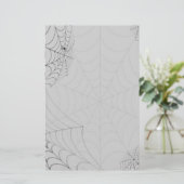 Spiderwebs Halloween Spiders Briefpapier (Staand voorkant)