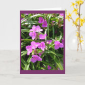 Spiderwort bloeit II Lege Kaart van de Nota (Gele Bloem)