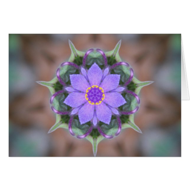 Spiderwort Flower Kaleidoscope (Voorkant Horizontaal)