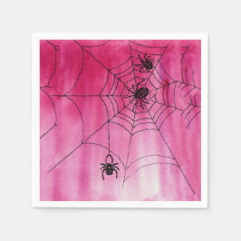 Spidery Web design op Paper Napkins Servet