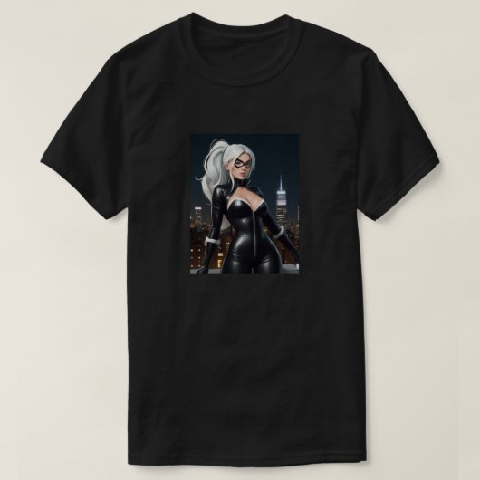 Spidey's Black Cat T-shirt (Design voorkant)