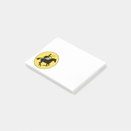 SPIDO PONA Spider op een Pony Noun Gebruik Post-it® Notes (Schuin)