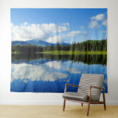 Spiegel Afbeelding Landschap Uitzicht wandtapijt Wandkleed (In Situ (horizontaal))