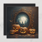 spiegel halloween feestdagenkaart (Voorkant / Achterkant)