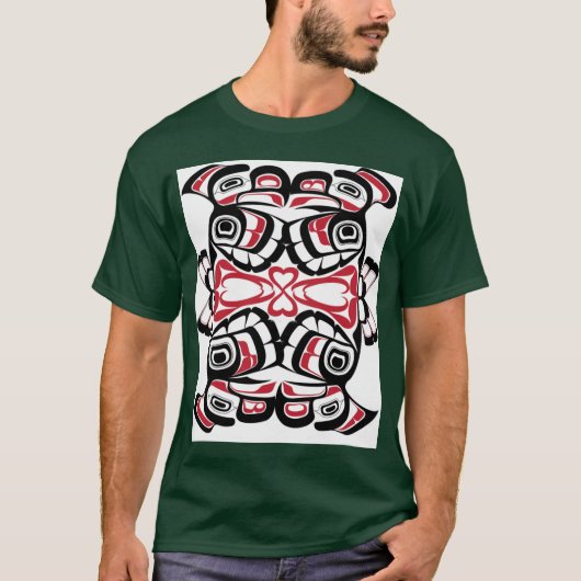 Spiegel liefdes vogels Oversized T-shirt (Voorkant)