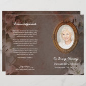  spiegel Lijst lelies foto begrafenisprogramma (Voorkant / Achterkant)