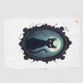 Spiegel met Geest Cat Golfhanddoek (Horizontaal)