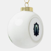 Spiegel met Geest Cat Keramische Bal Ornament (Links)