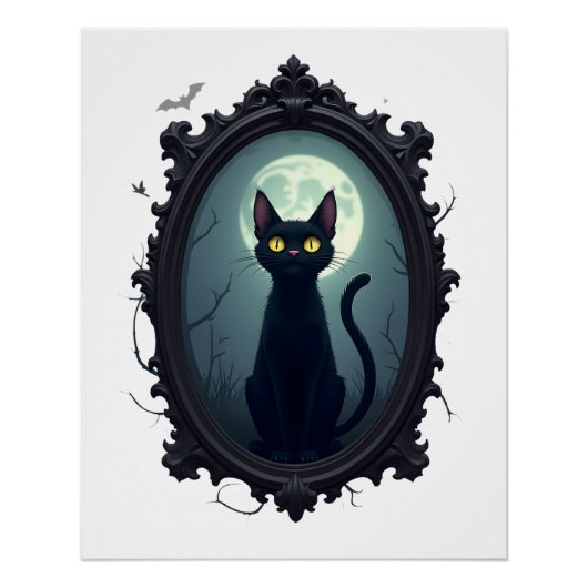 Spiegel met Geest Cat Perfect Poster (Voorkant)