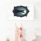 Spiegel met Geest Cat Spandoek (Insitu)