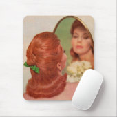 spiegel op de wand muismat (Met muis)