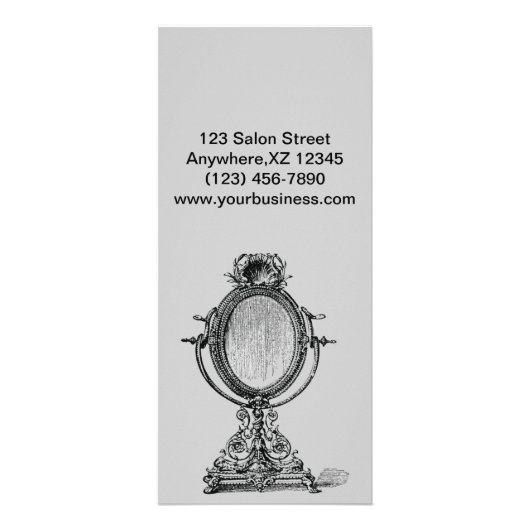 spiegel reclamekaart (Achterkant)