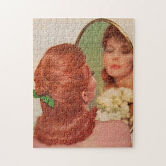 spiegel spiegel aan de wand legpuzzel (Verticaal)