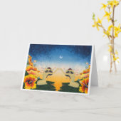 Spiegel-spiegel (Dawn Blessing) Kaart (Gele Bloem)