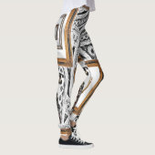 spiegel witte zwarte legging lang tiener (Rechts)