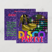 Spiegelbal Disco Dansfeest Kaart (Voorkant / Achterkant)