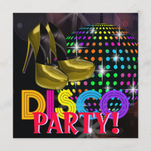 Spiegelbal Disco Dansfeest Uitnodigingen