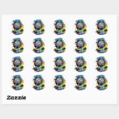Spiegelbal Ronde Sticker (Vel)