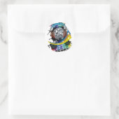 Spiegelbal Ronde Sticker (Tas)