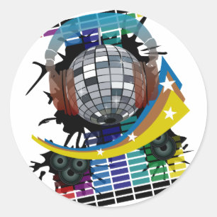 Spiegelbal Ronde Sticker