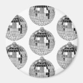Spiegelbalmagneet, Glitterbalmagneet, Disco Magneet (Voorkant)