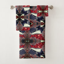 Spiegelbeeld genereert herhaalde vorm, over wit