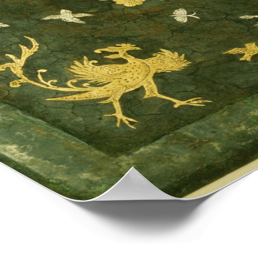 Spiegelen, brons met gelakte rug poster (Hoek)