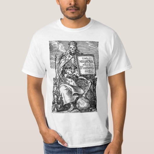 Spiegelen die Flatters t-shirt niet waarderen (Voorkant)