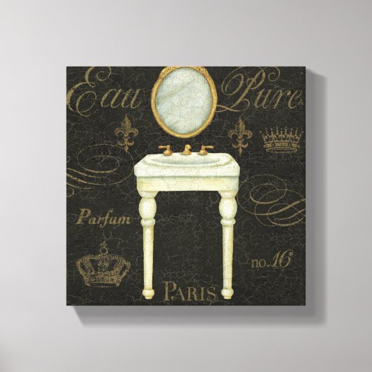 spiegelen en gooien canvas afdruk (Voorkant)