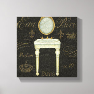 spiegelen en gooien canvas afdruk