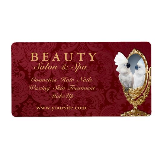 Spiegelen op de muur - Etiket (Voorkant)