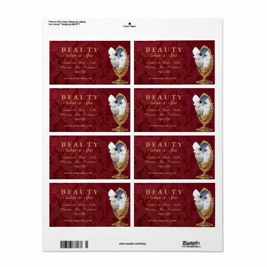 Spiegelen op de muur - Etiket (Full Sheet)