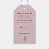 Spiegelen op de muur - Label productkoopprijs Cadeaulabel (Achterkant)