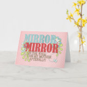 Spiegelen op de wand kaart (Gele Bloem)