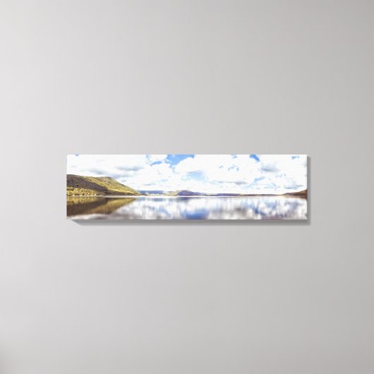 Spiegelen op een Uitzicht-canvasafdruk voor meer b Canvas Afdruk (Voorkant)