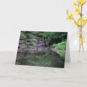 Spiegelen, spiegelbeeld Wenskaart Kaart (Gele Bloem)