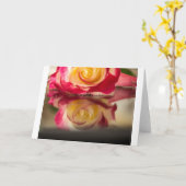 Spiegelen, spiegelen kaart (Gele Bloem)