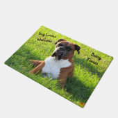 Spiegelen van de Boxer Dog - Hondenliefhebbers - D Deurmat (Schuin)