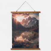 Spiegelgebergte Hangend Wandkleed (Voorkant)