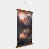 Spiegelgebergte Hangend Wandkleed (Gebogen)