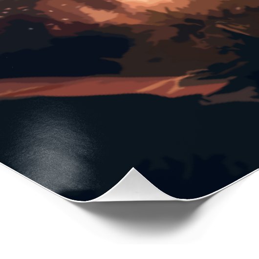 Spiegelgebergte Perfect Poster (Hoek)