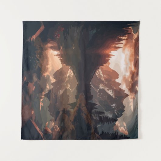 Spiegelgebergte Wandkleed (Voorkant (horizontaal))