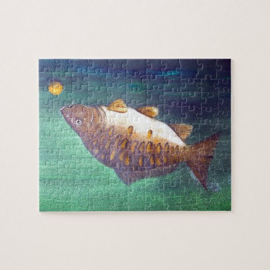 Spiegelkarper Gevist Legpuzzel (Horizontaal)