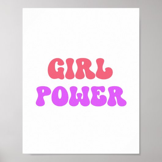 SPIEGELKRACHTIGE RETRO PINK PAARSE BERICHTEN POSTER (Voorkant)