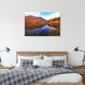 Spiegelmeer herfstlandschap reflectie water Herfst Canvas Afdruk (Insitu (Slaapkamer))