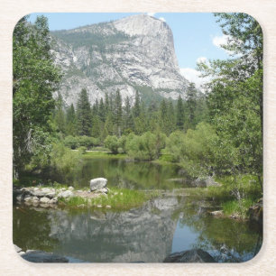 Spiegelmeer uitzicht in Yosemite National Park Kartonnen Onderzetters