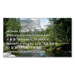 Spiegelmeer uitzicht in Yosemite National Park Magnetisch Visitekaartje