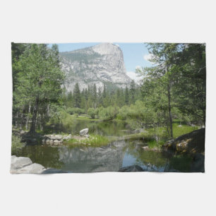 Spiegelmeer uitzicht in Yosemite National Park Theedoek