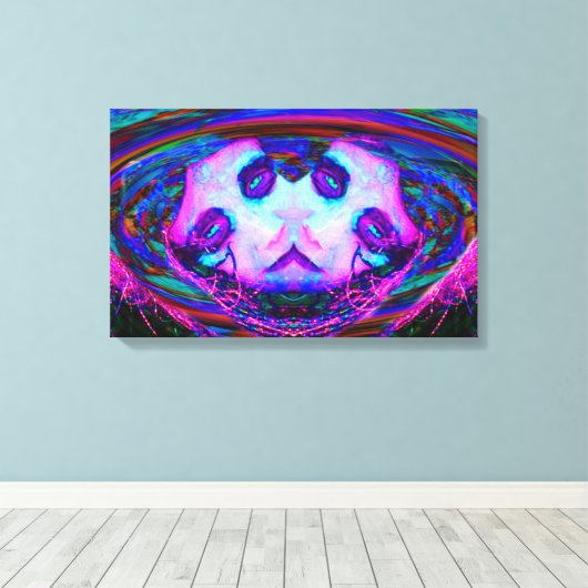 Spiegelreflectie Canvas Afdruk (Insitu (Houten vloer))