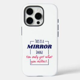 Spiegelreflectie Mentaliteit Motiverend Ontwerp iPhone 16 Pro Hoesje